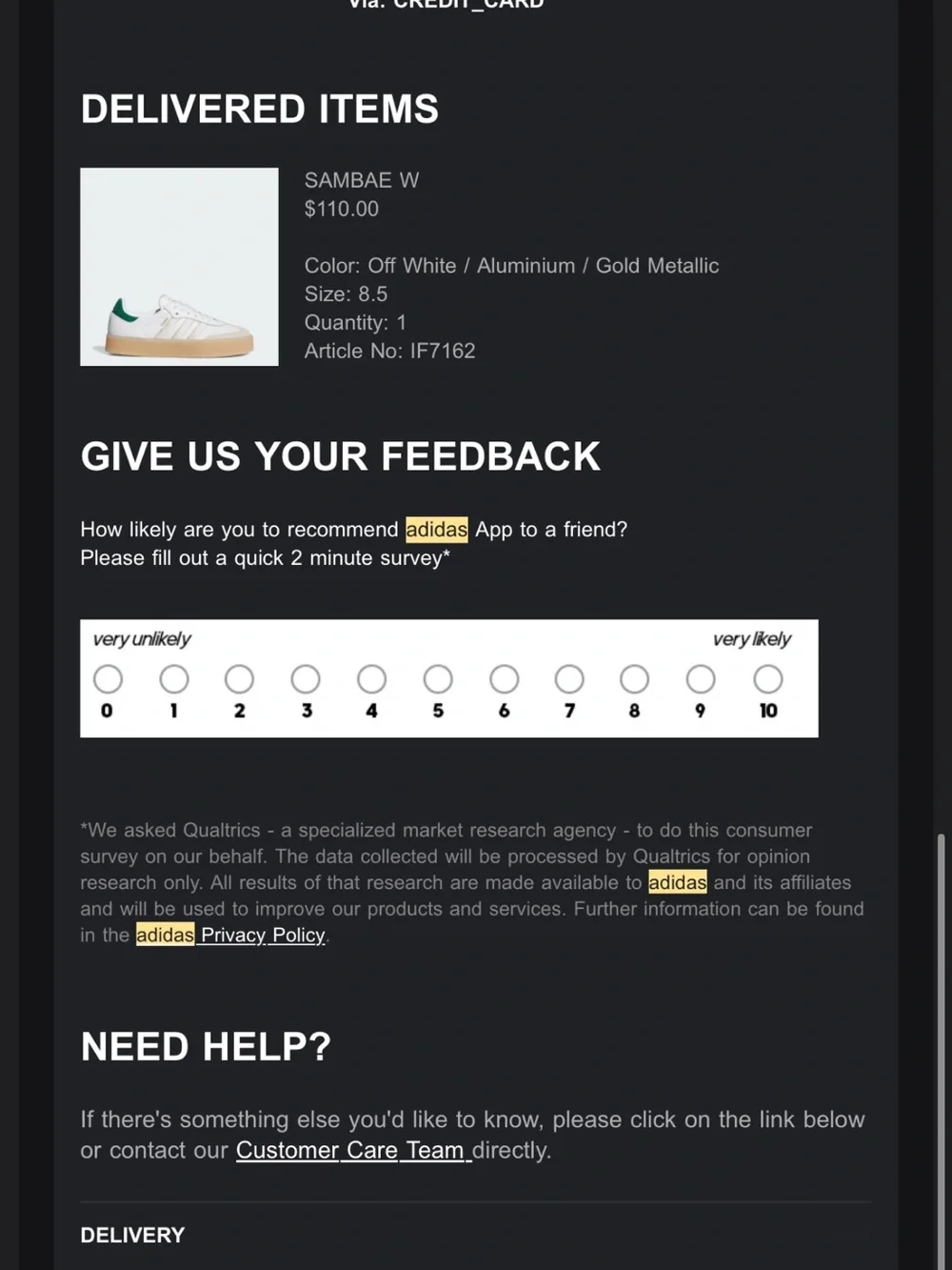 adidas SAMBAE W Off White / Aluminium / Gold Metallic Size: 8.5